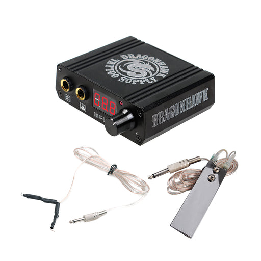 Tattoo Power Supply for Tattoo Machine with Steel Foot Pedal