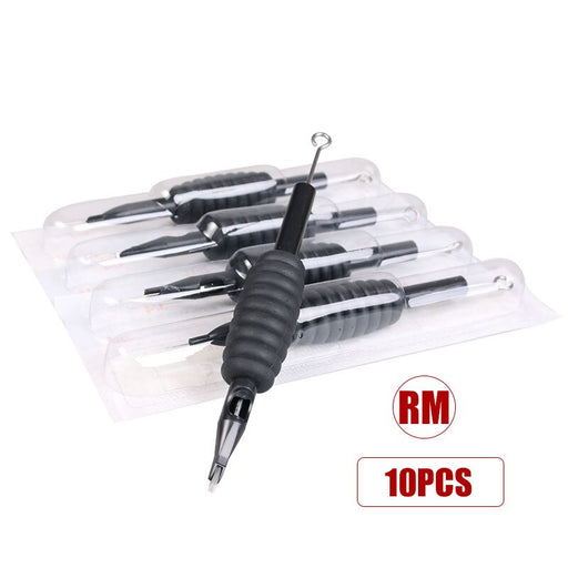 Disposable Sterilized Tube 10pcs Black Grip with Needle 19mm Tip