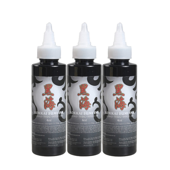 Original 3 Different Black Colors 4OZ Tattoo Inks Light Black