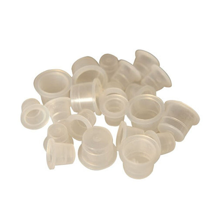 100pcs Tattoo Supplies Plastic Ink Cups Pigment Cap Medium&Small