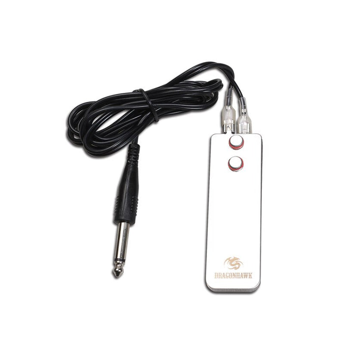 DragonHawk Tattoo Foot Pedal Swith Stainless-steel Foot Pedal for Tattoo Power Supplies