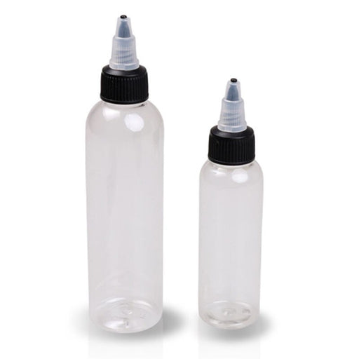 2pcs 60ml 30ml Environmental Protection Empty Plastic Transparent Tattoo Ink Pigment Clear Bottle